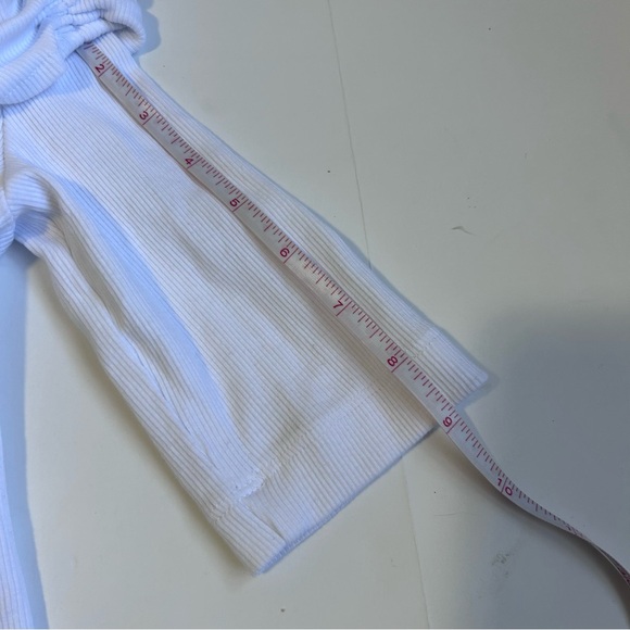 Zara Draped Bandeau White Top Off the Shoulder Asymmetric Neckline Size Small - Picture 12 of 15